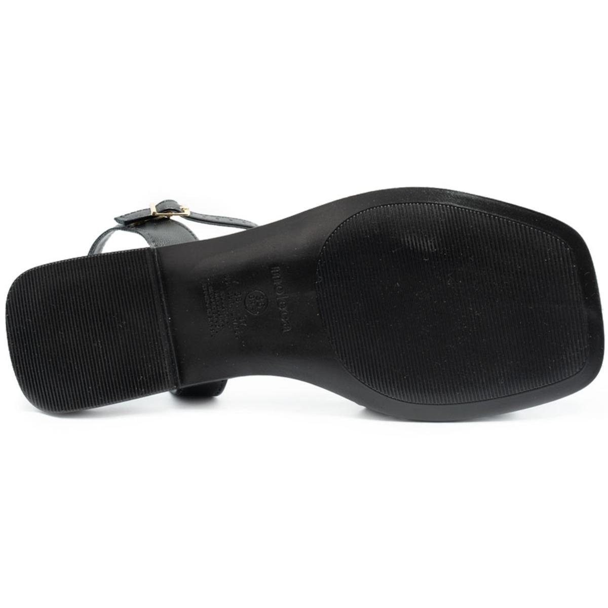 Rasteira Moleca Detalhe Feminina - Preto Preto 5