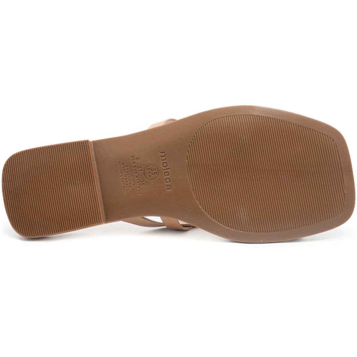 Rasteira Moleca Fivela Spikes Feminina - Nude Bege 5