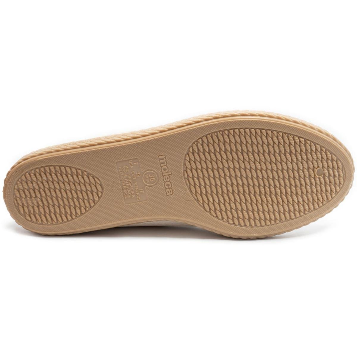 Alpargata Moleca Pesponto Lisboa Detalhe Feminina - Off White Branco 5