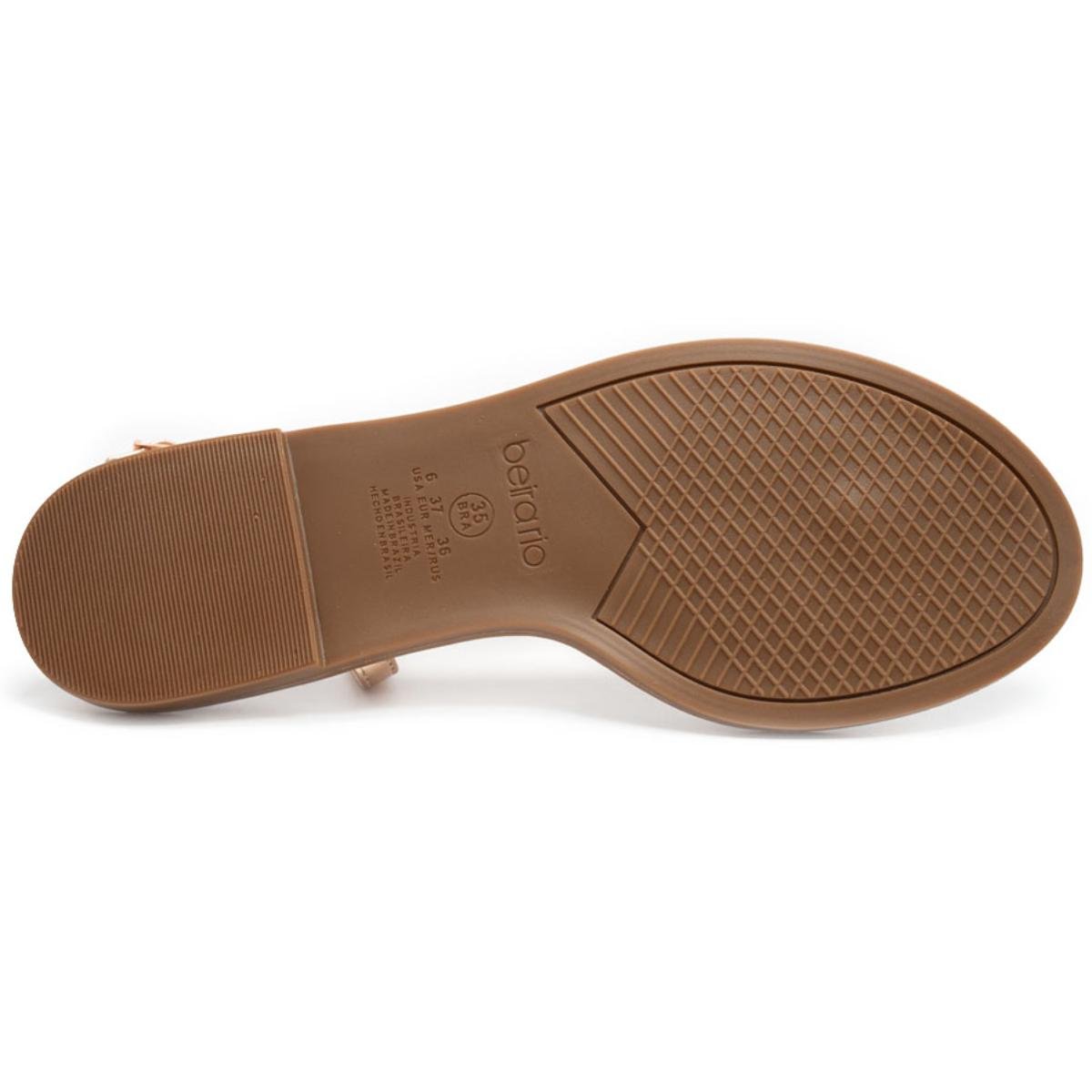 Rasteira Beira Rio Flat Detalhes Feminina - Ouro Rosado Ouro Rosado 5