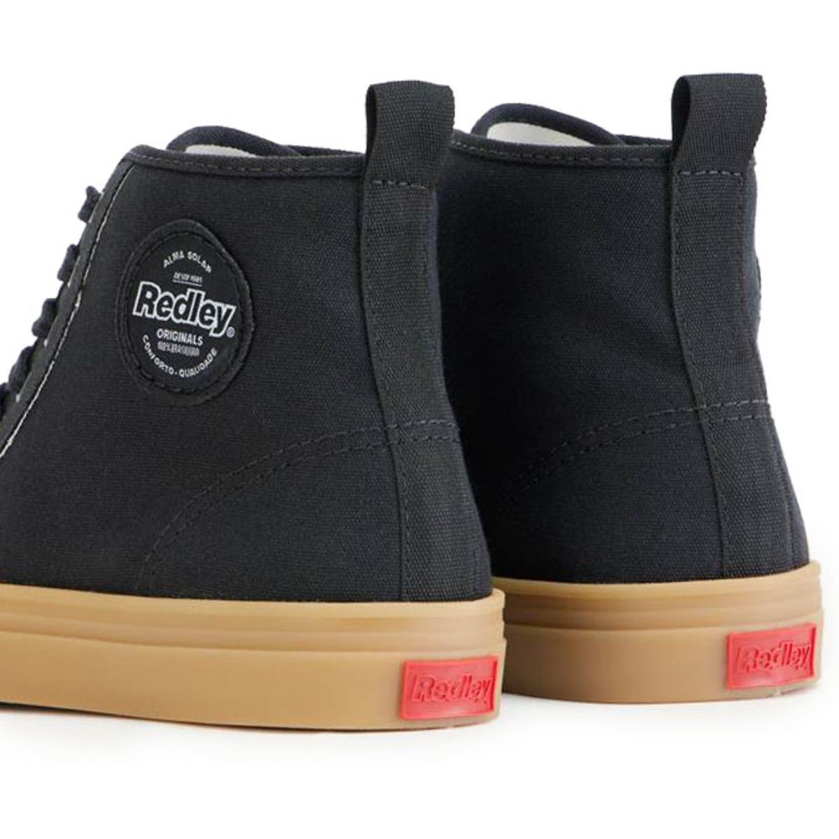 Tênis Redley High IR21 Cano Alto - Preto Preto 4