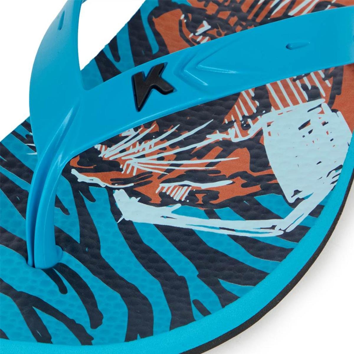Chinelo Kenner Summer Tattoo Masculino - Azul e Laranja Azul/Laranja 4