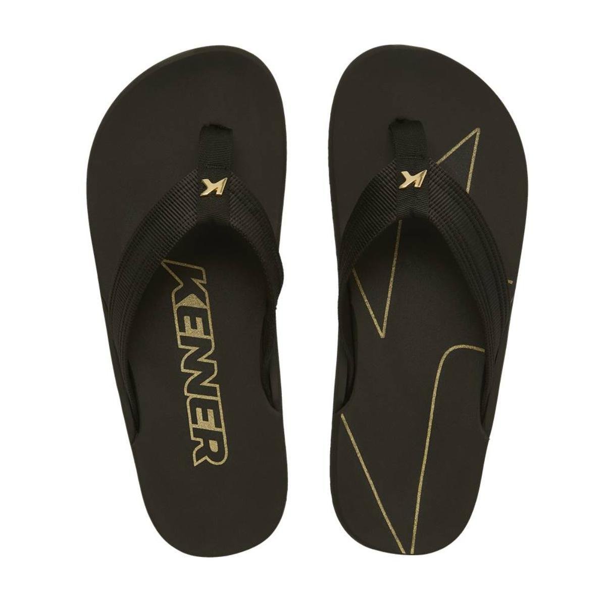 Chinelo Kenner NK6 Pro U1 Masculino - Preto Preto 2
