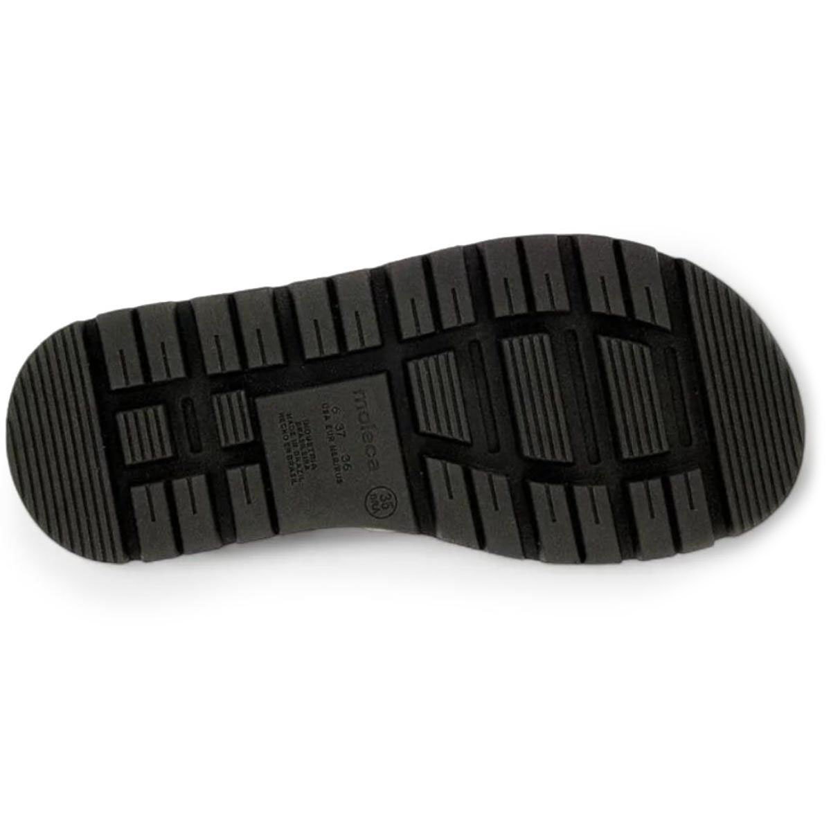 Papete Moleca Plataforma Tratorada Spikes Feminina - Preto Preto 5