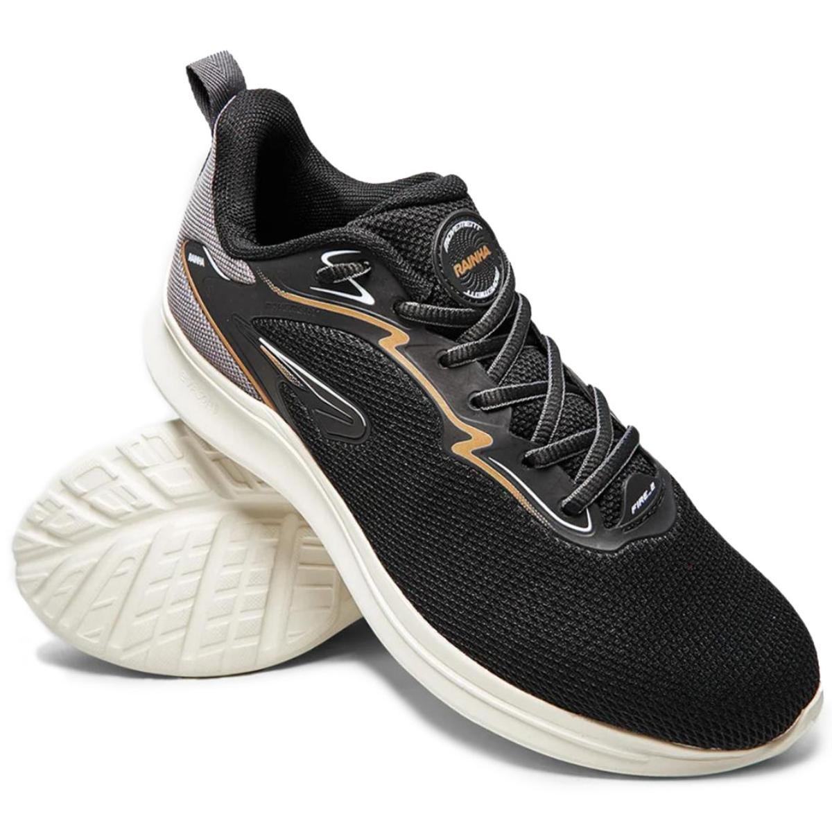 Tênis Rainha Fire II Masculino - Preto e Cinza Preto/Cinza