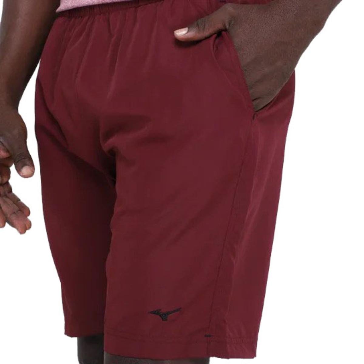 Bermuda Mizuno Tennis Masculina - Vermelho e Preto Vermelho/Preto 3