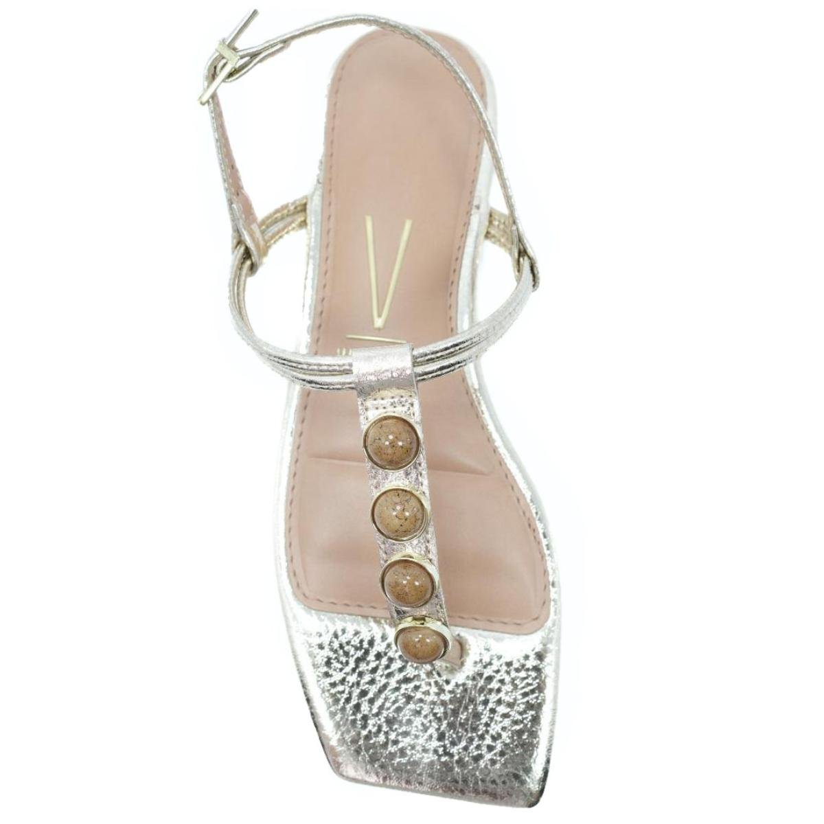 Rasteira Vizzano Pedraria Feminina - Dourado Dourado 3