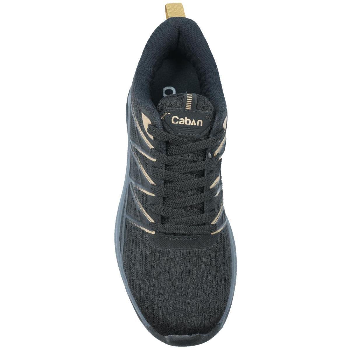 Tênis Caban Flow Gel Masculino - Preto e Dourado Preto/Dourado 3