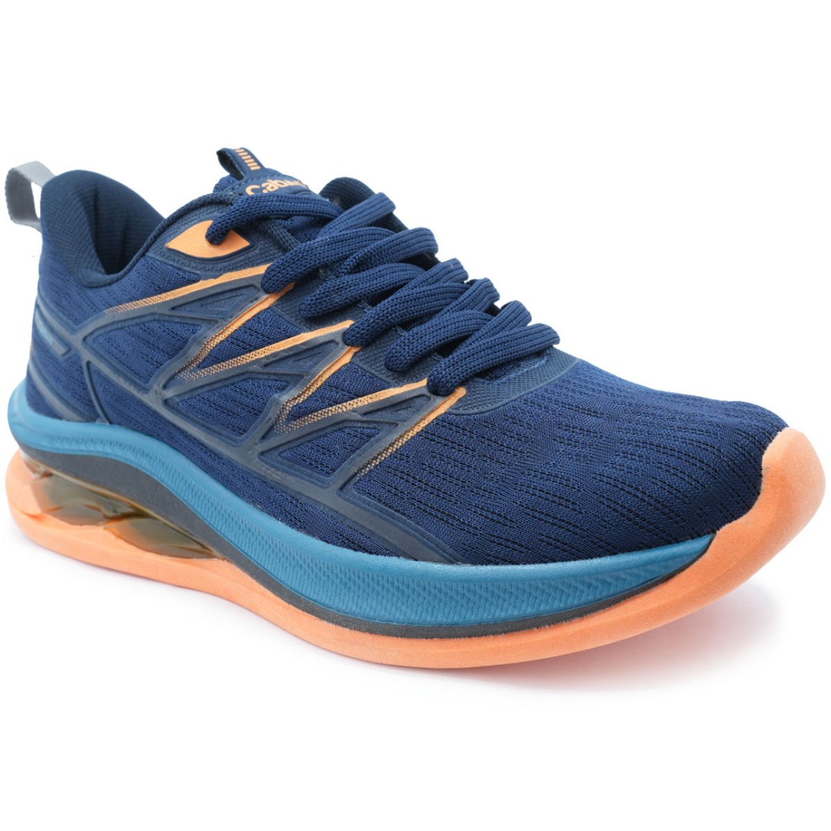 Tênis Esportivo Masculino Fastness Laranja Azul Branco Fila