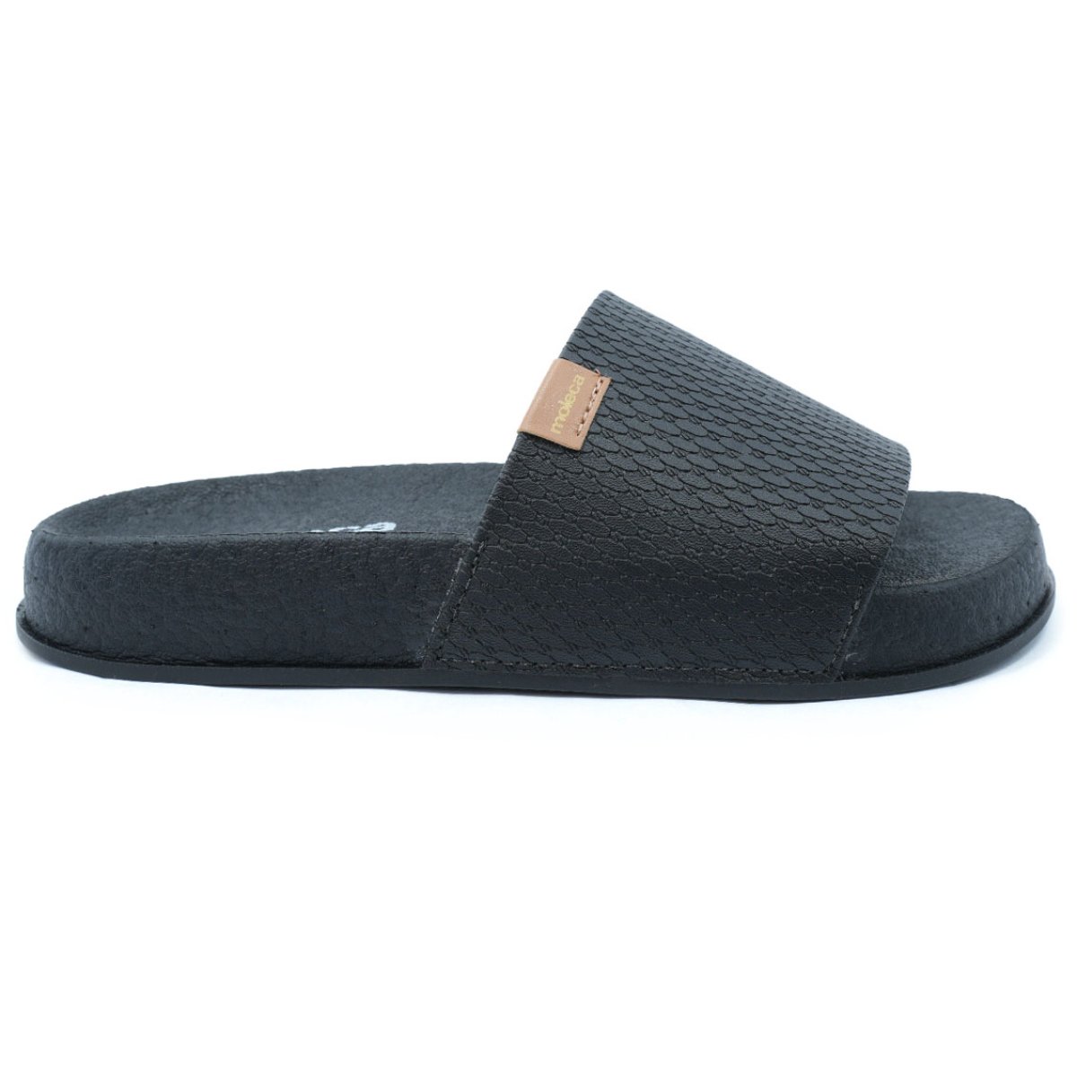 Rasteira Moleca Slide Sirius Feminino - Preto Preto 2