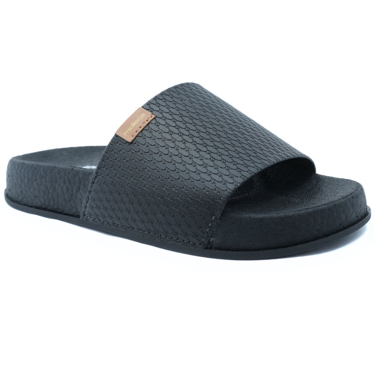 Rasteira Moleca Slide Sirius Feminino - Preto Preto 1