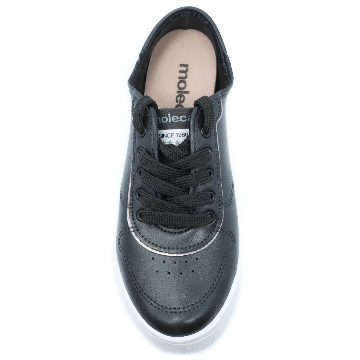 Tênis Moleca Neo Metalizado Feminino - Preto Preto 3