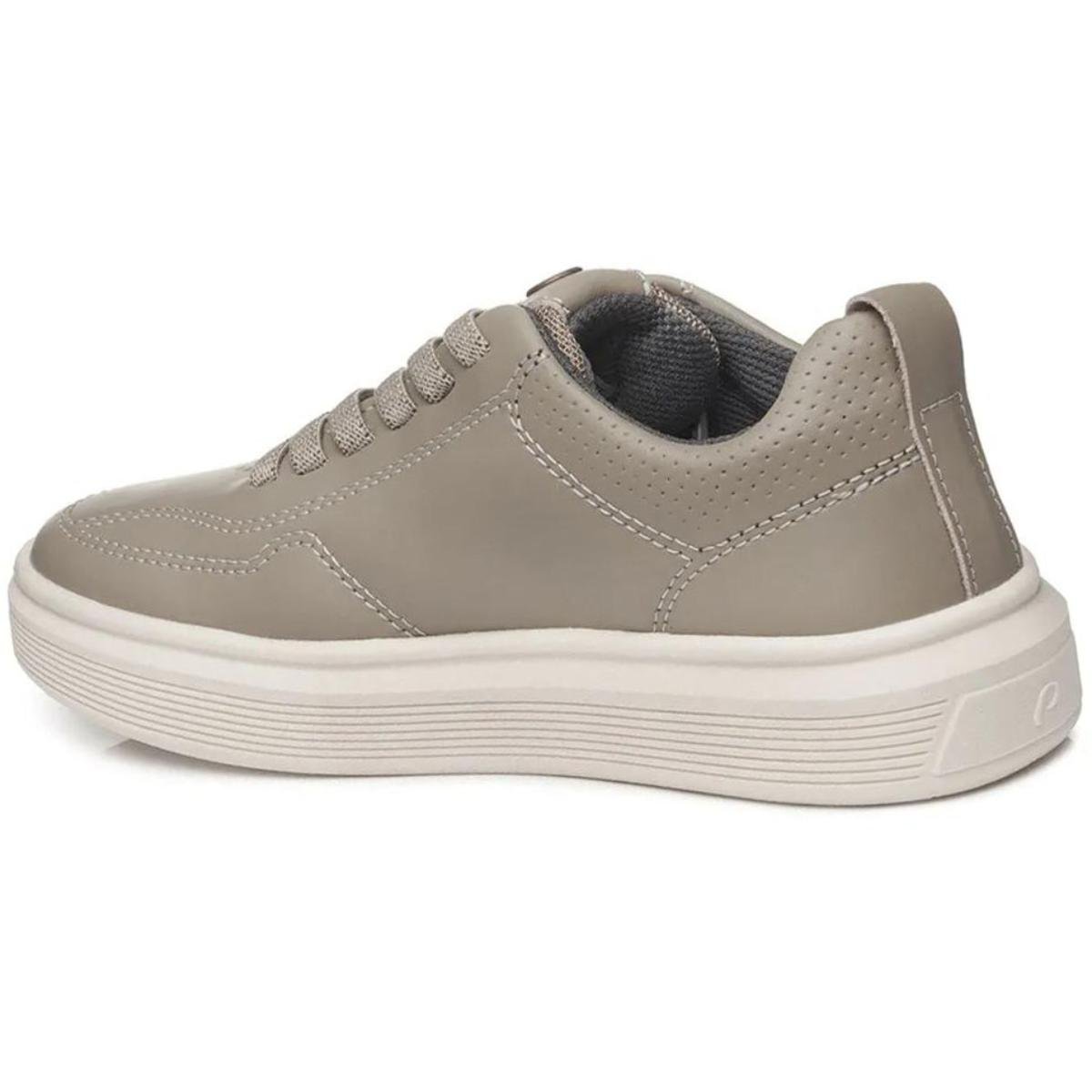 Tênis Infantil Couro Pegada Casual Menino - Marrom Marrom 4