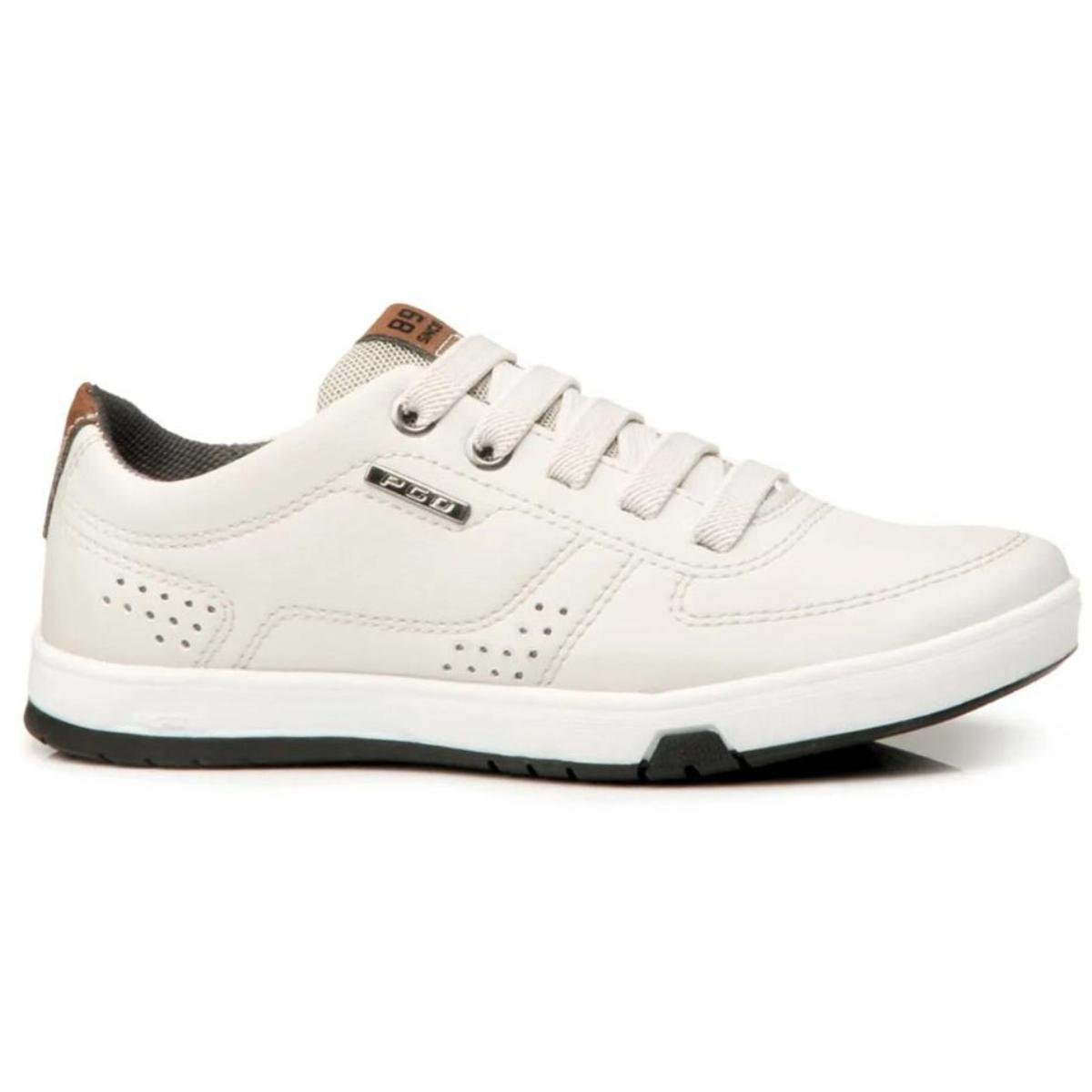 Tênis Infantil Couro Pegada Microfibra Menino - Off White Off White 2