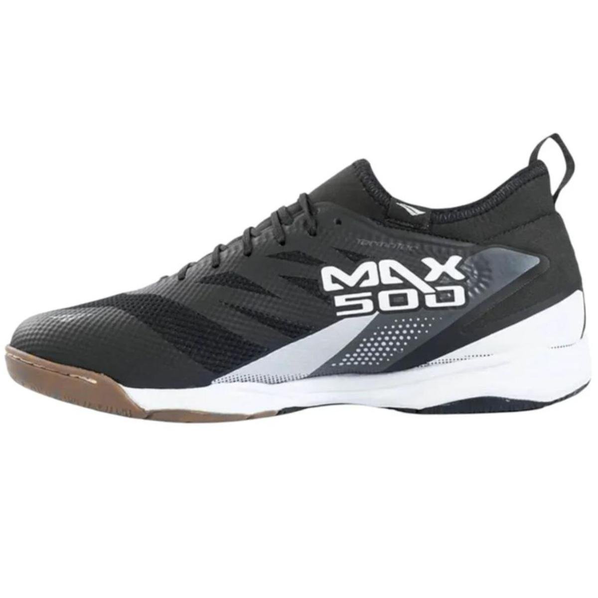 Chuteira Futsal Penalty Max 500 Locker - Preto e Branco Preto/Branco 3