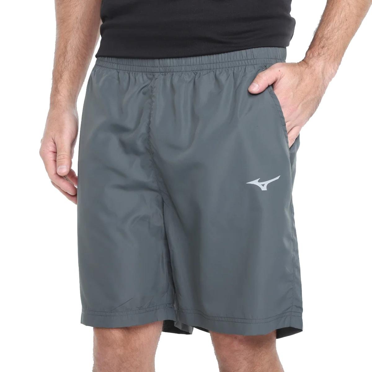 Bermuda Mizuno Big Logo Masculina - Cinza Claro Cinza Claro 1