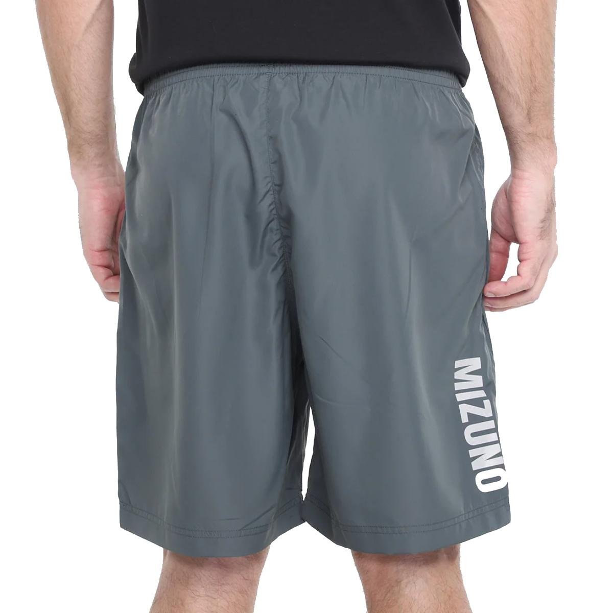 Bermuda Mizuno Big Logo Masculina - Cinza Claro Cinza Claro 2