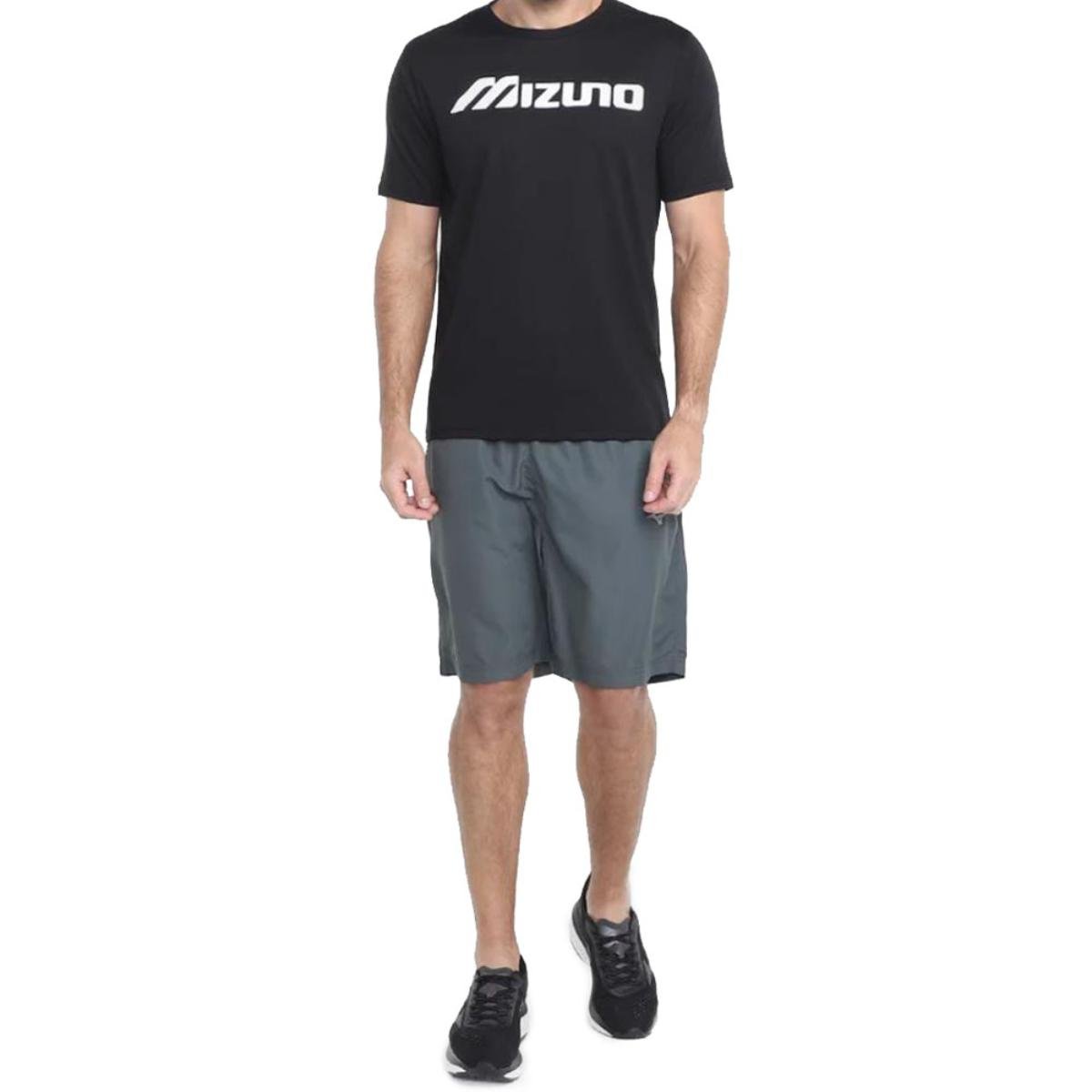 Bermuda Mizuno Big Logo Masculina - Cinza Claro Cinza Claro 5