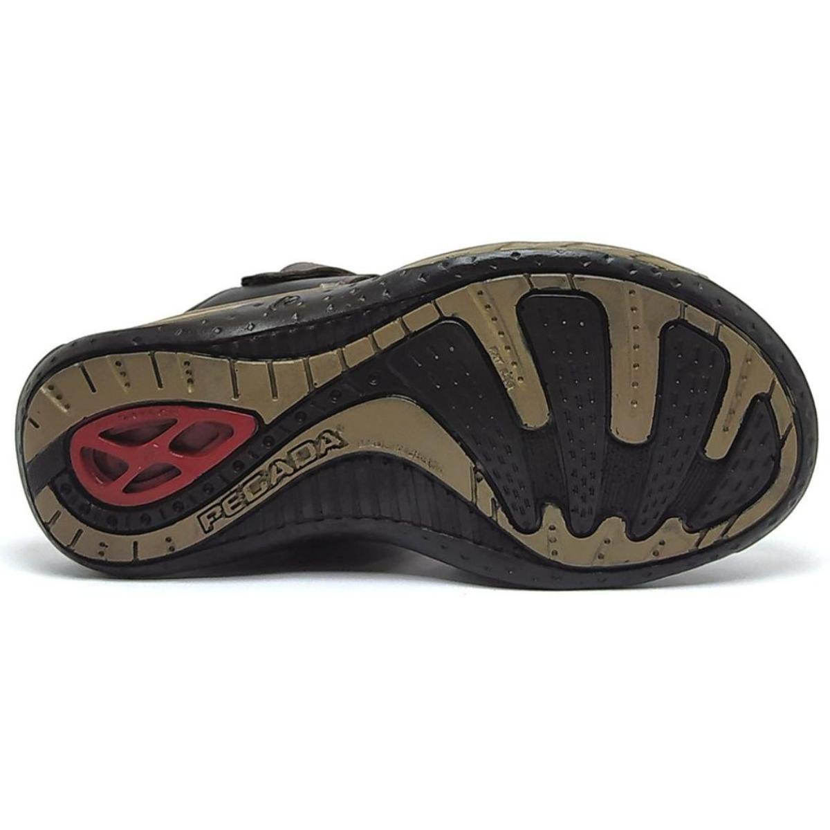 Sandália Couro Pegada Amortecedor 131669 Masculina - Marrom Escuro Marrom 4