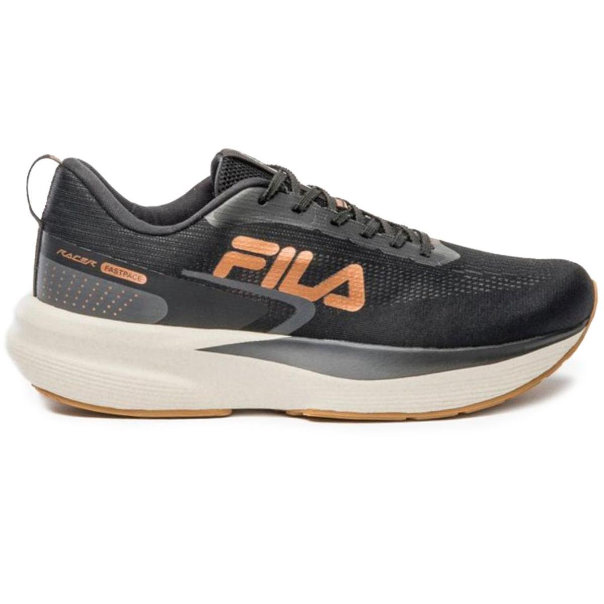 Tênis Fila Racer Fastpace Feminino - Preto e Cobre Preto 2