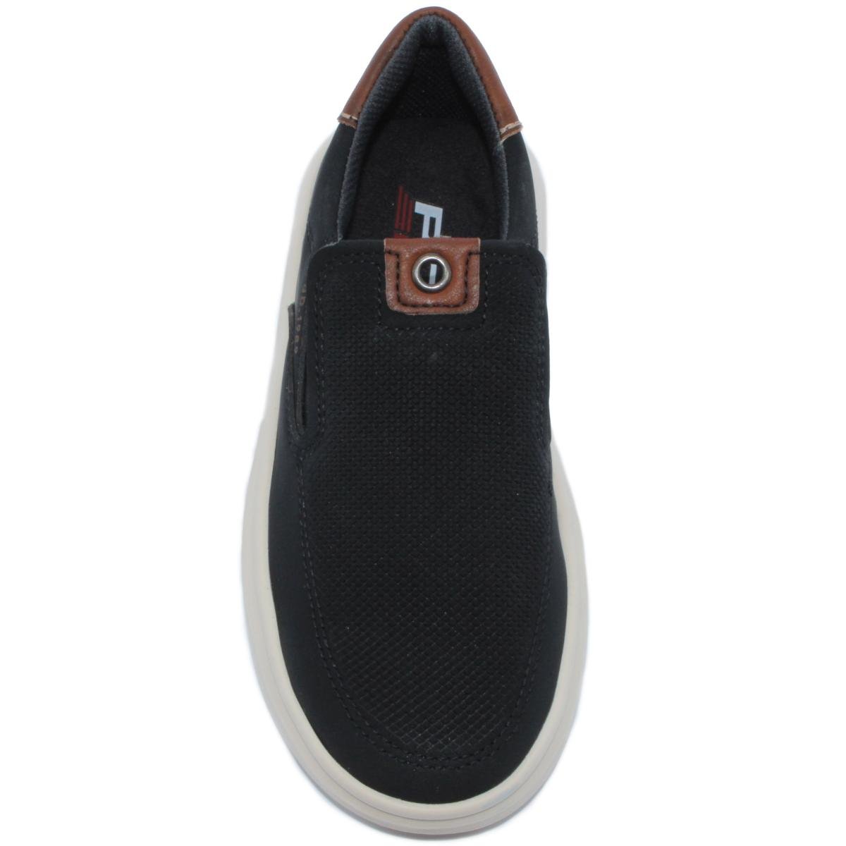 Mocassim Infantil Couro Pegada 372106 Menino - Preto Preto 3