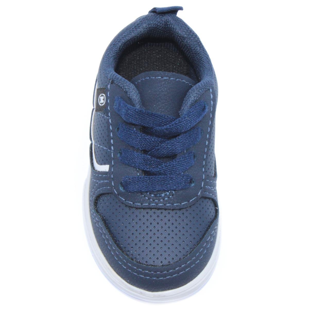 Tênis Infantil Molekinho Microperfuros Casual - Marinho Azul 3