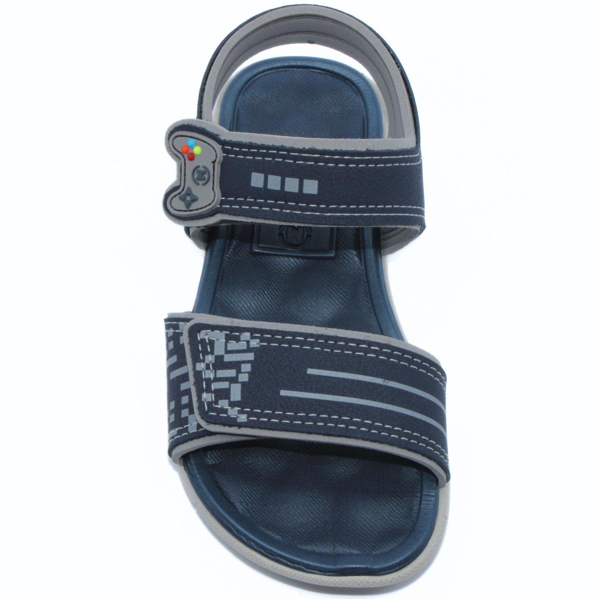 Sandália Papete Infantil Molekinho Menino - Azul Azul 3