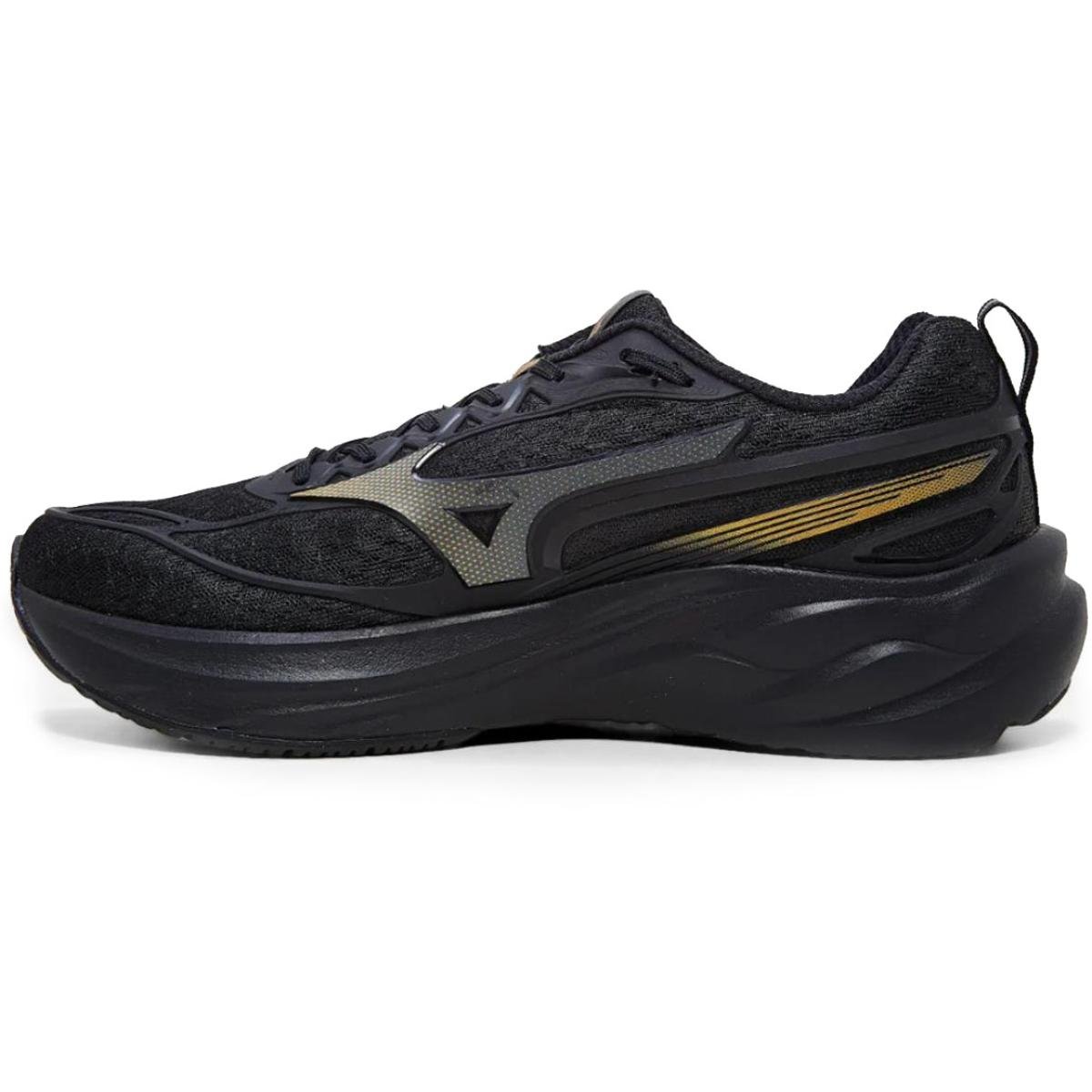 Tênis Mizuno Space 5 Masculino - Preto Preto 4