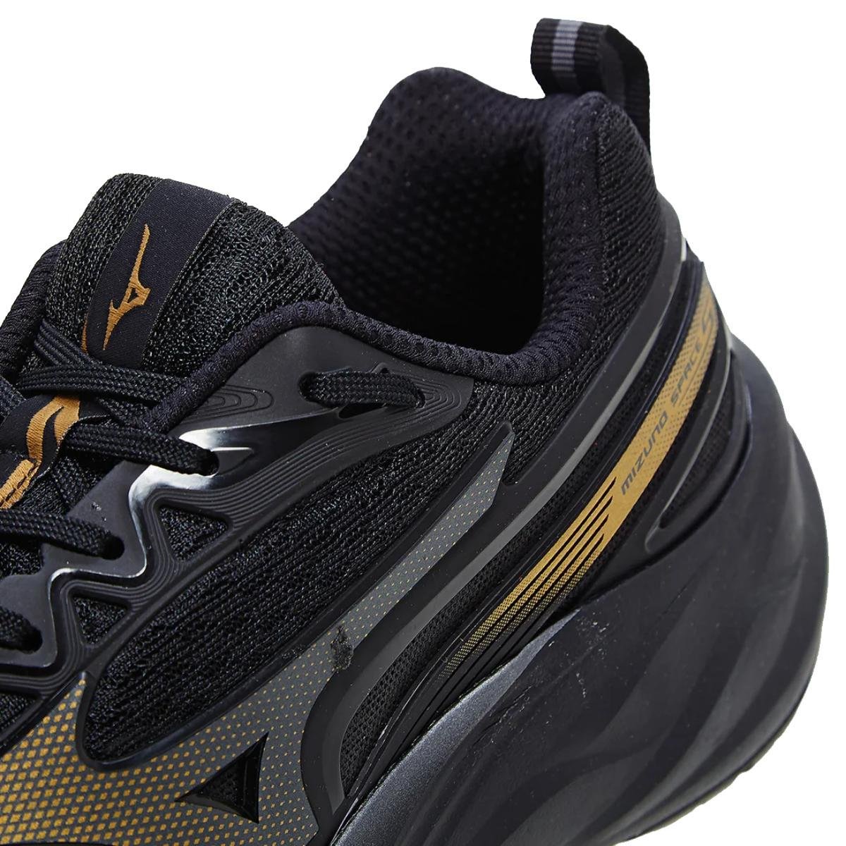 Tênis Mizuno Space 5 Masculino - Preto Preto 6