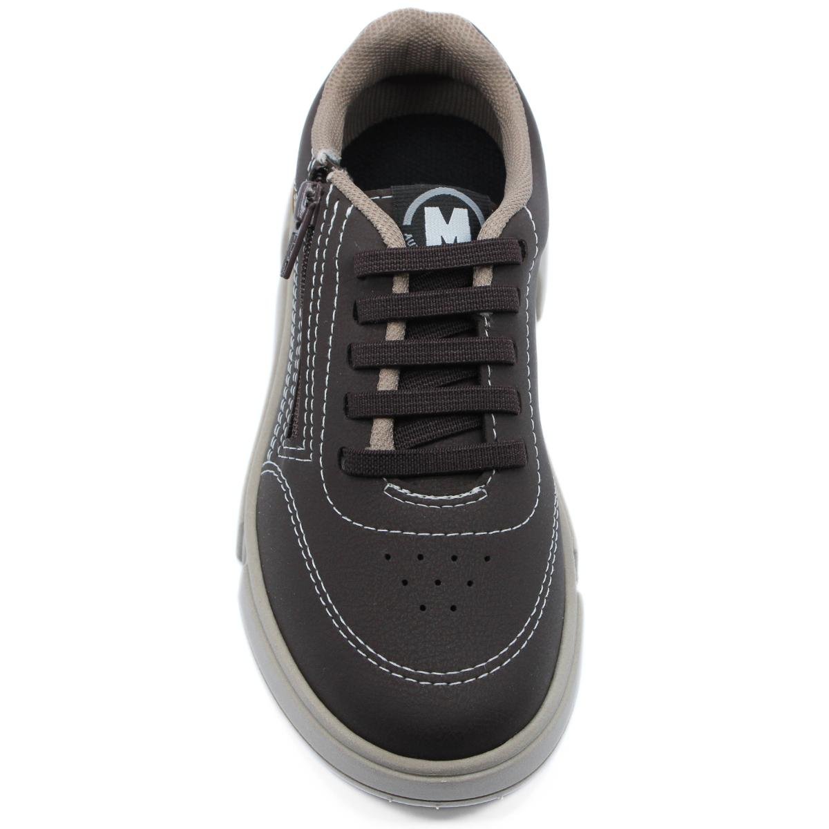 Tênis Infantil Molekinho Casual Menino - Marrom Preto 3