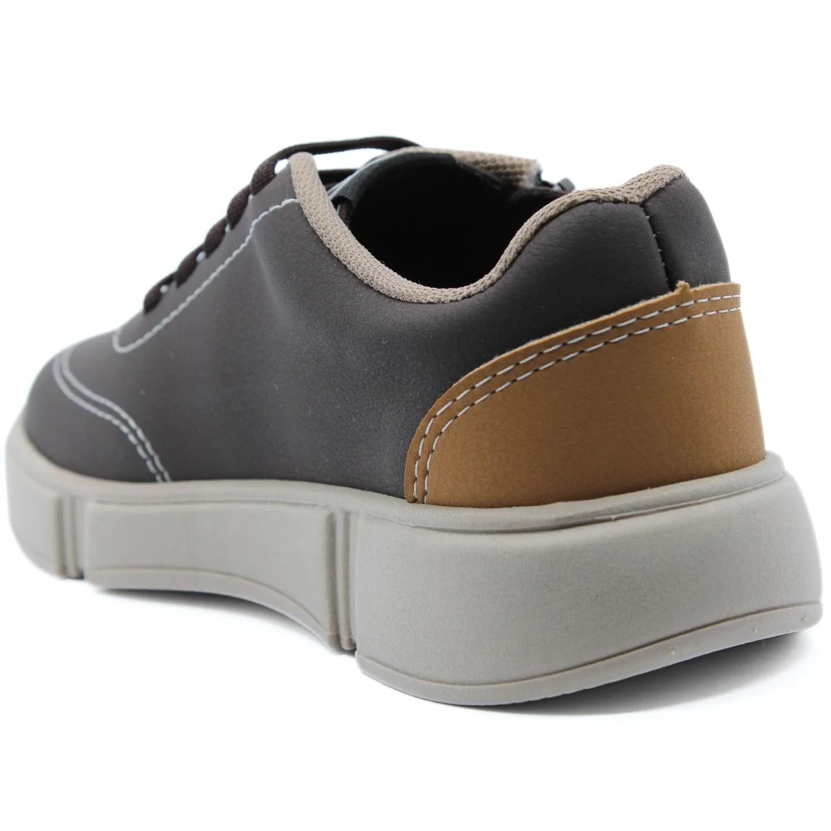 Tênis Infantil Molekinho Casual Menino - Marrom Preto 4
