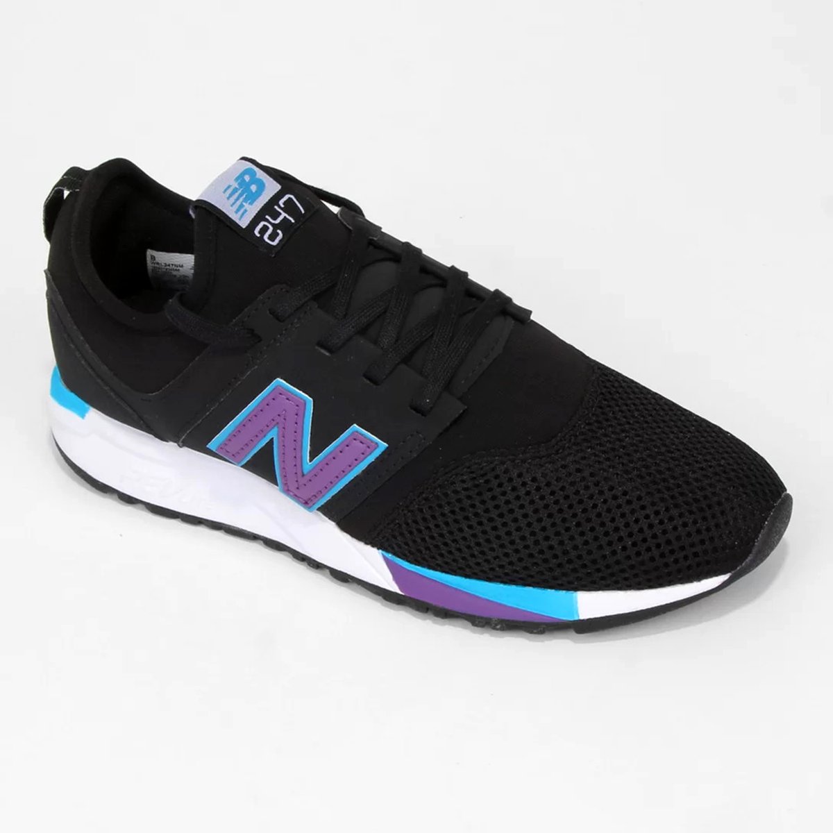 Tênis New Balance 247 Casual Feminino Preto e Lilás Preto