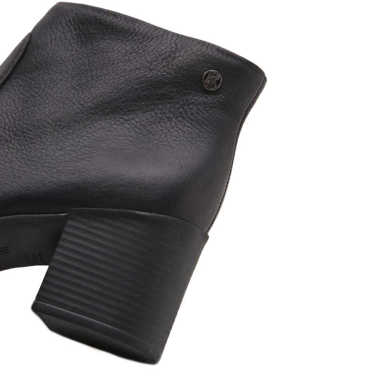 Bota Coturno Couro Bottero Burnish Feminina - Preto Preto 3