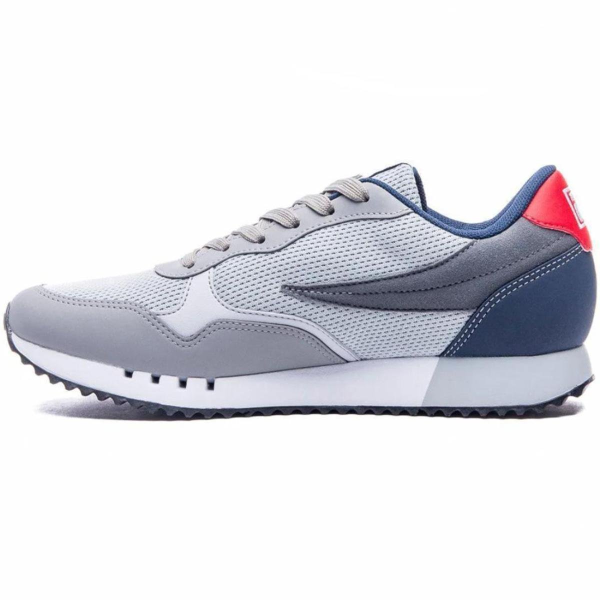 Tênis Fila Jogger Euro Sport II Masculino - Cinza e Marinho Cinza 4