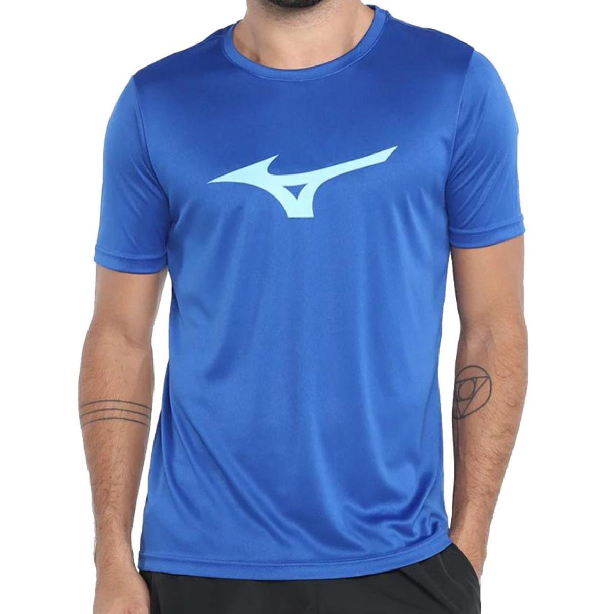 Camiseta Mizuno Run Spark MIMSR4656 Masculina - Azul Azul