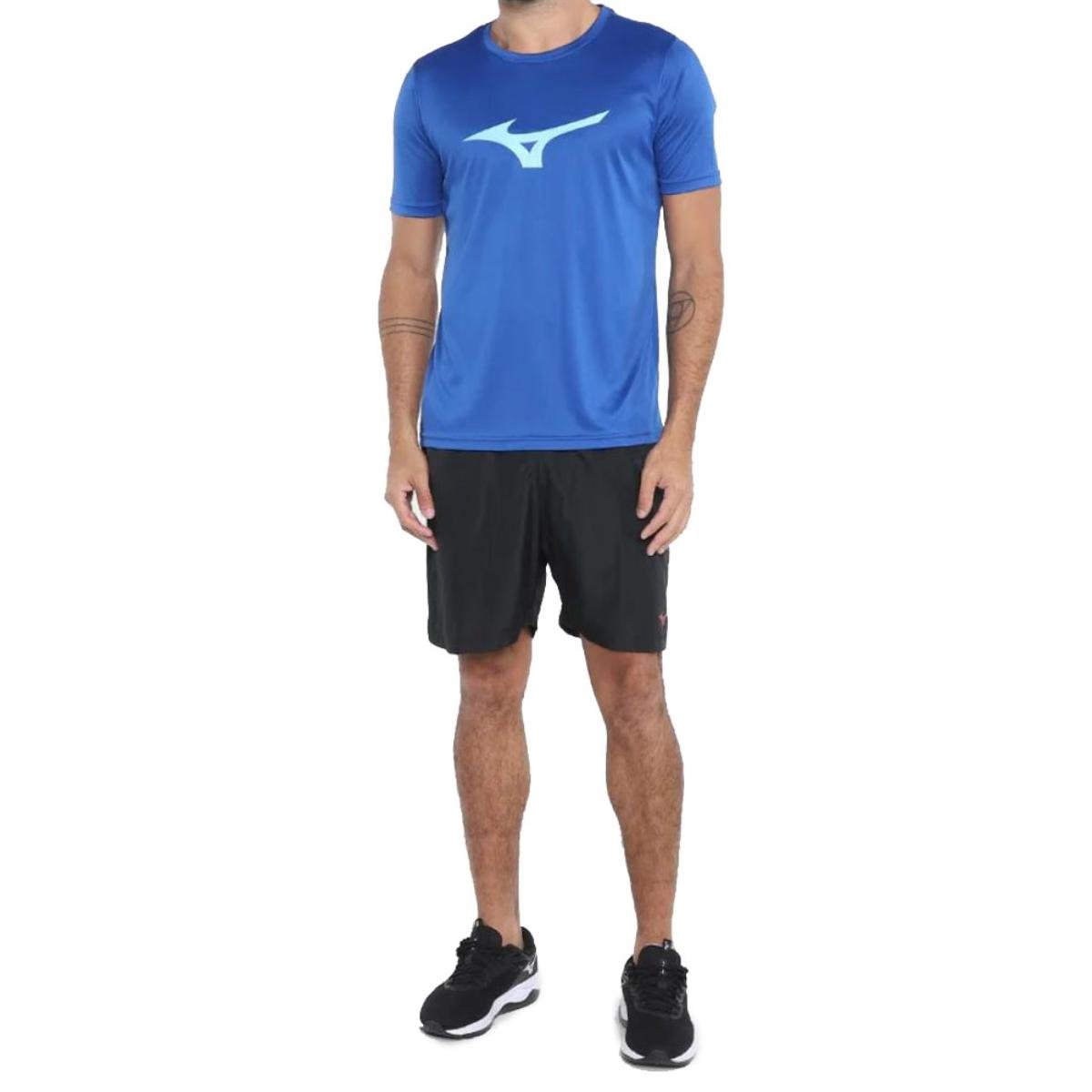 Camiseta Mizuno Run Spark MIMSR4656 Masculina - Azul Azul