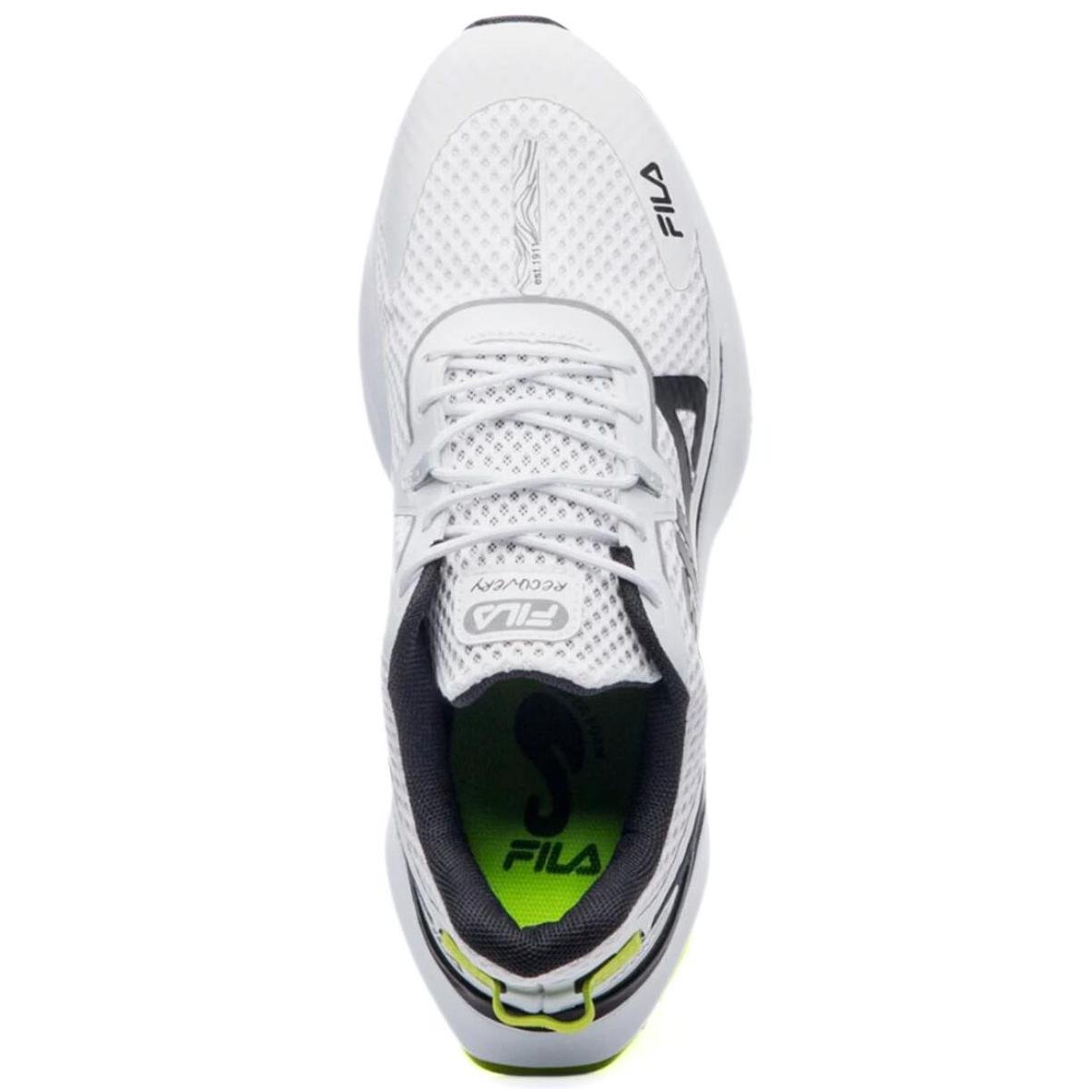 Tênis Fila Recovery Masculino - Branco e Verde Limão Branco 3