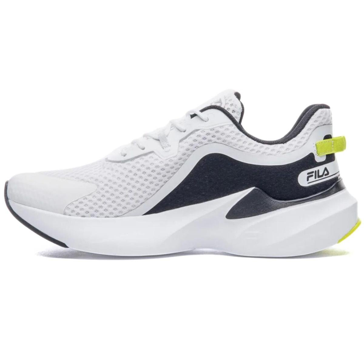 Tênis Fila Recovery Masculino - Branco e Verde Limão Branco 4