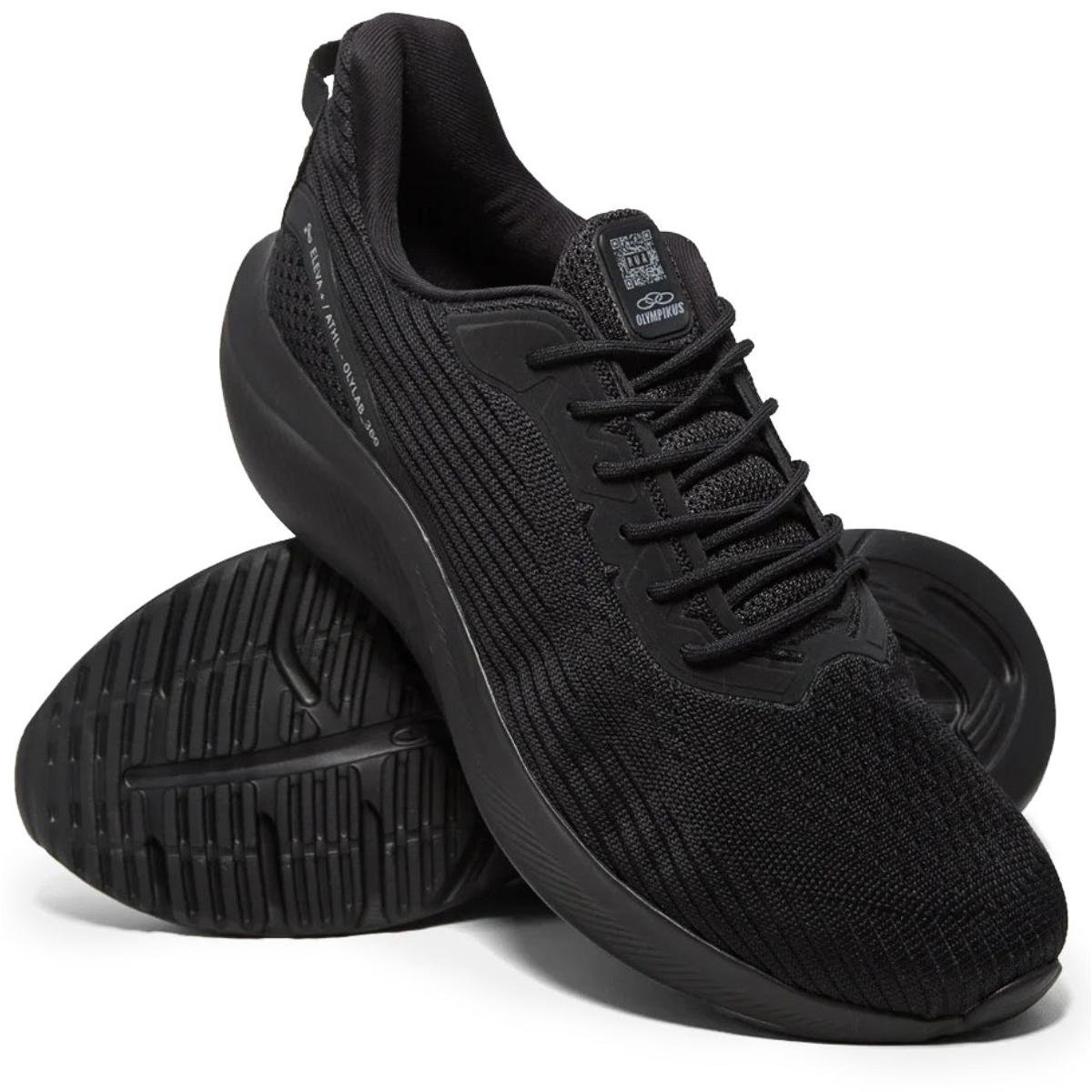 Tênis Olympikus Rua Masculino - Preto e Chumbo Preto 2