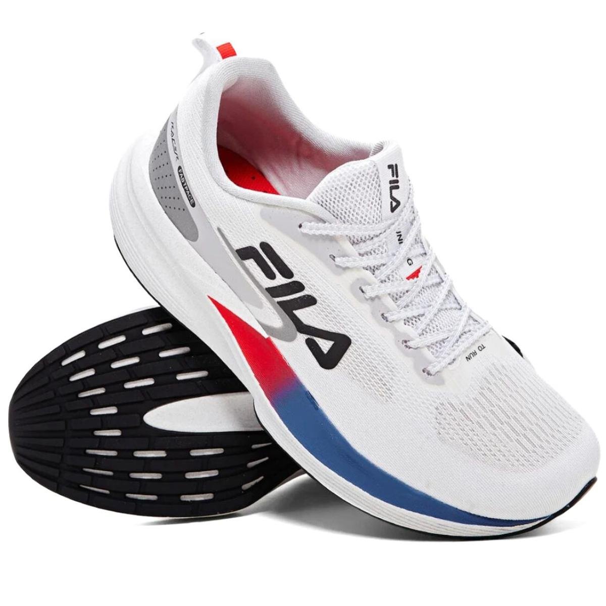 Tênis Fila Racer Fastpace Masculino - Branco e Vermelho Branco/Vermelho 2