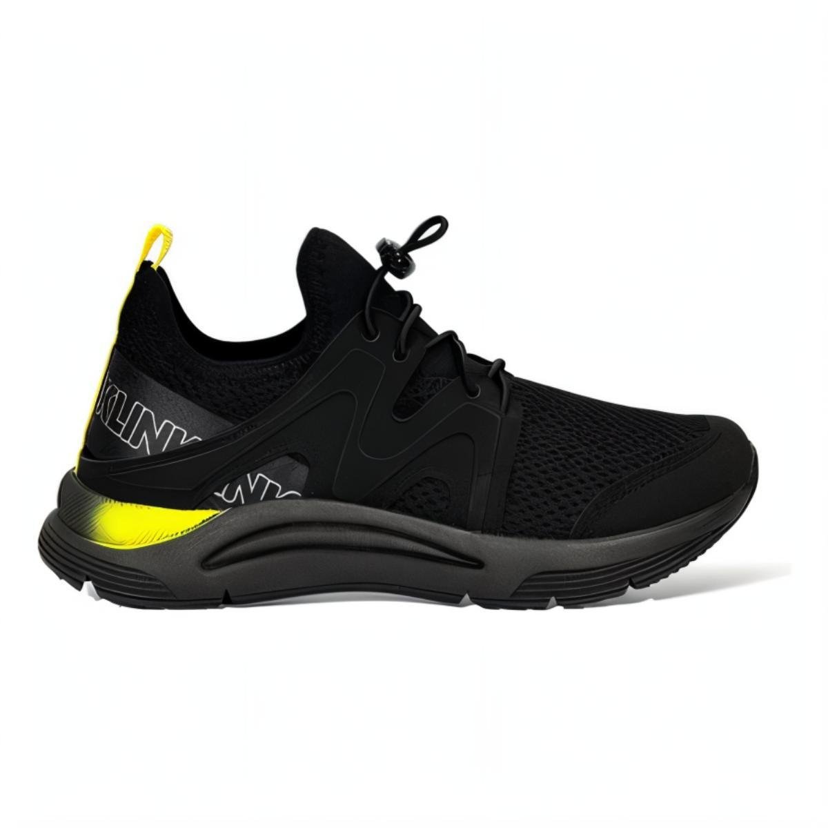 Tênis Infantil Klin New Sport Menino - Preto e Amarelo Preto 2