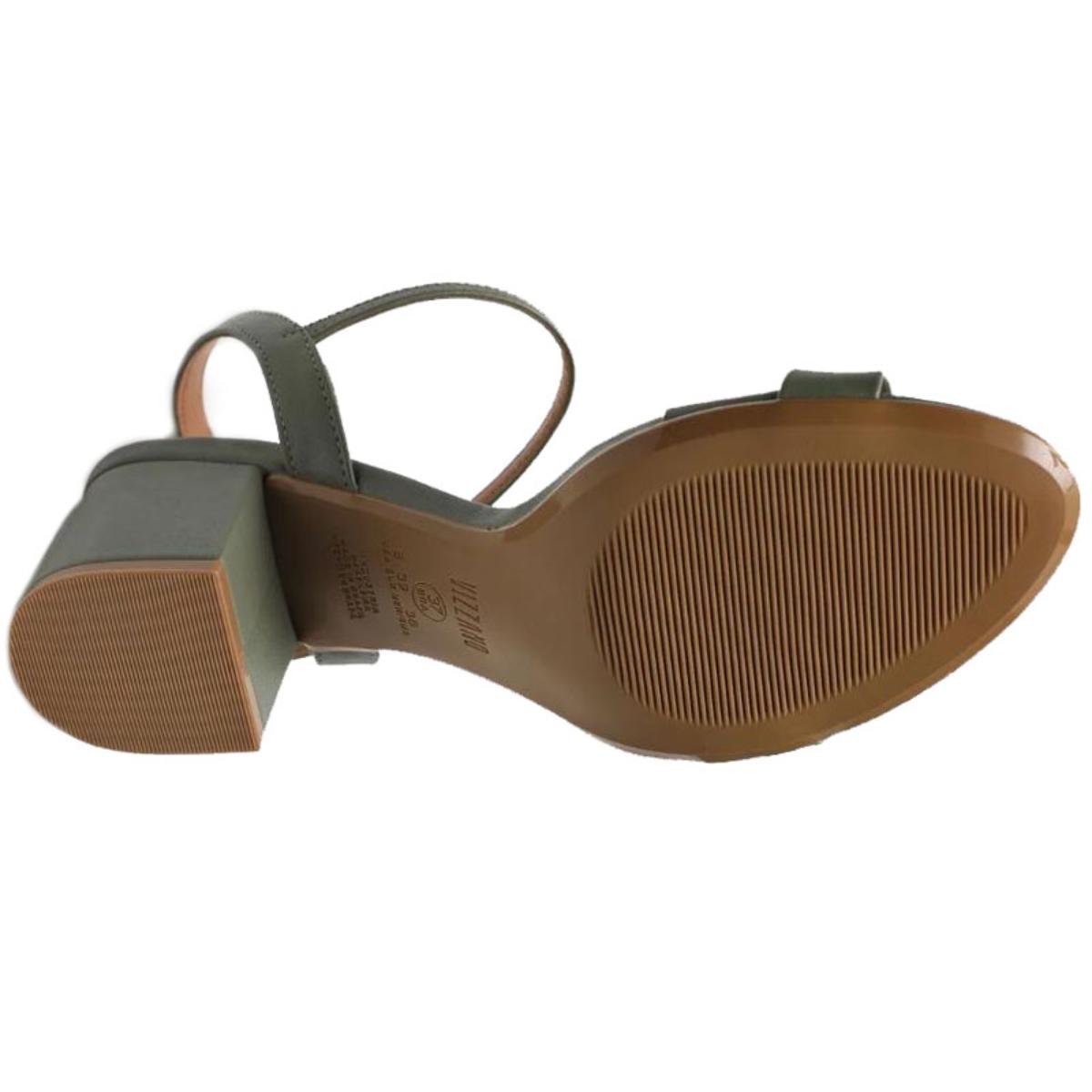 Sandália Vizzano Salto Médio Feminina - Verde Oliva Verde 5
