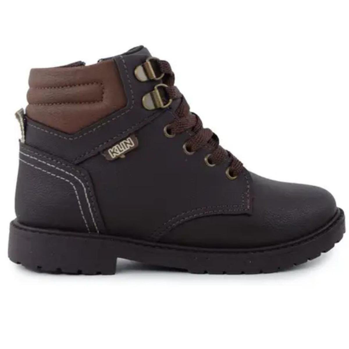 Bota Infantil Klin Rock Menino - Preto e Marrom Marrom 2