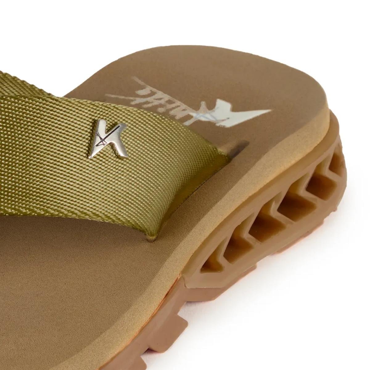 Chinelo Kenner Rakka Anitta Feminino - Marrom Marrom/Verde 4