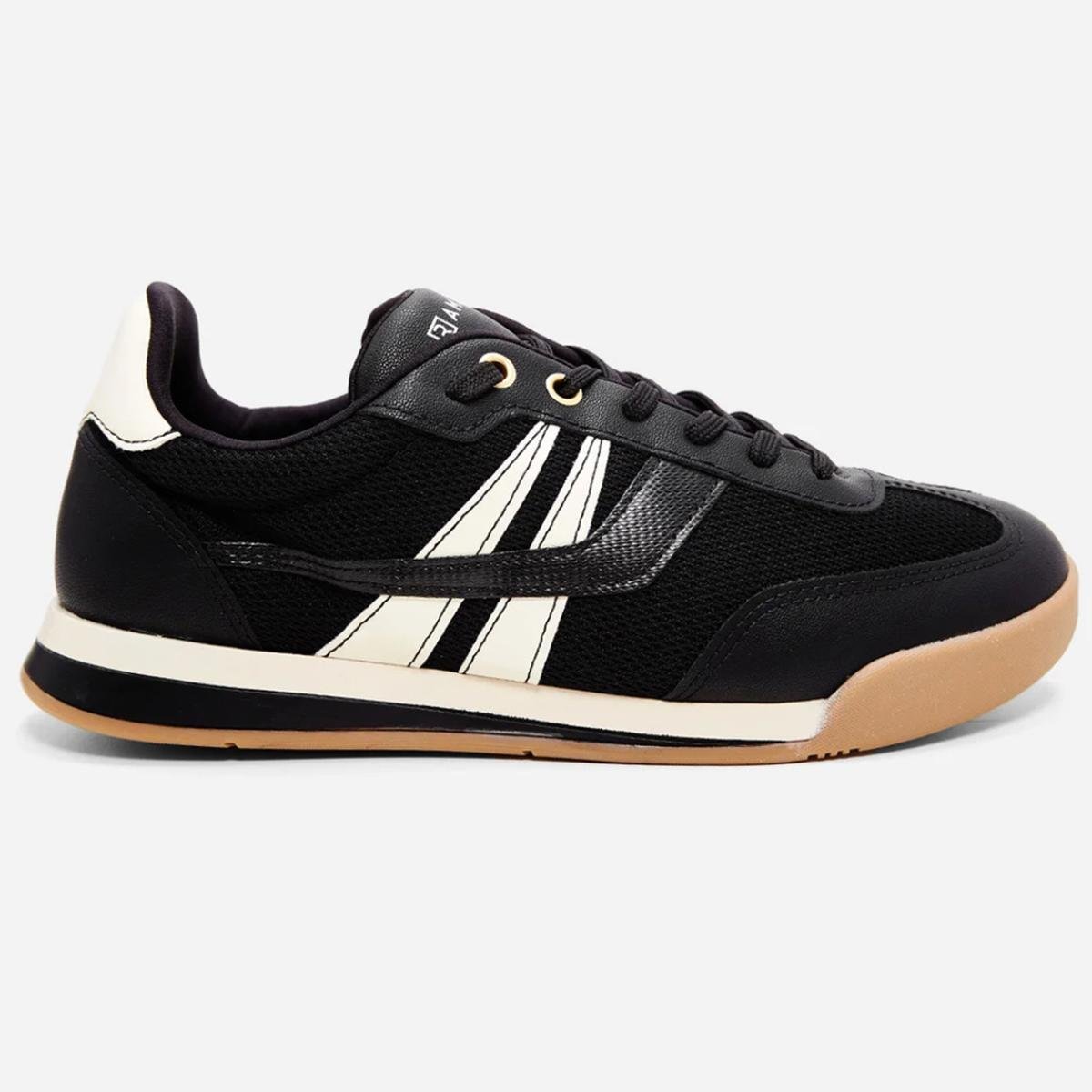 Tênis Ramarim Casual Feminino - Preto e Off White Preto/Off White 2