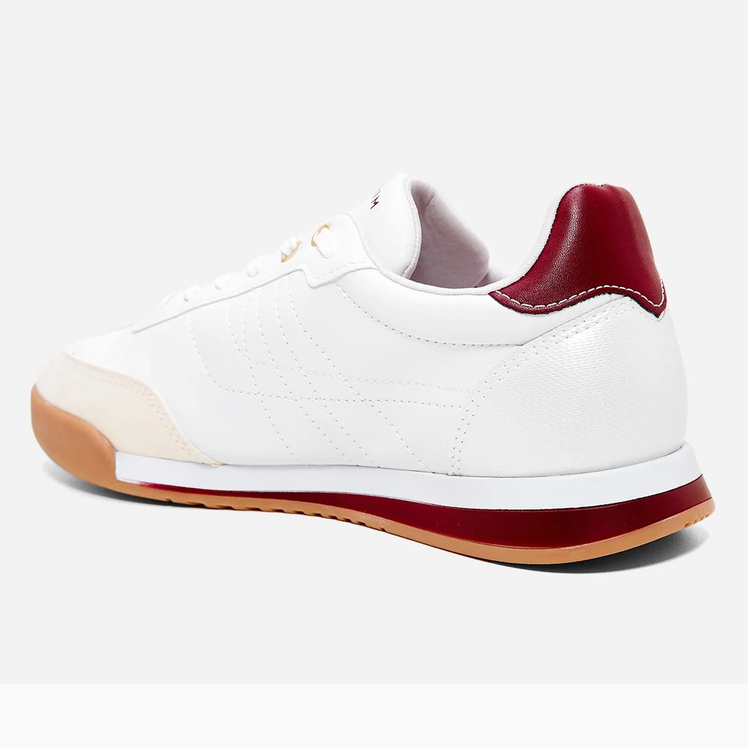 Tênis Ramarim Casual Feminino - Branco e Vinho Branco/Vinho 4