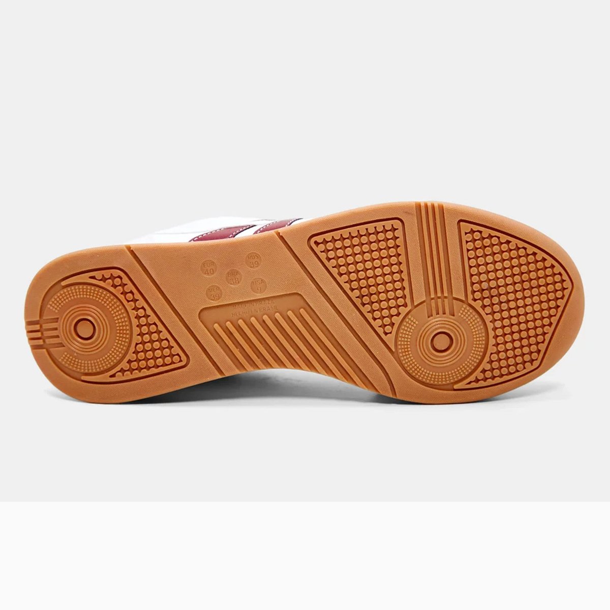 Tênis Ramarim Casual Feminino - Branco e Vinho Branco/Vinho 5