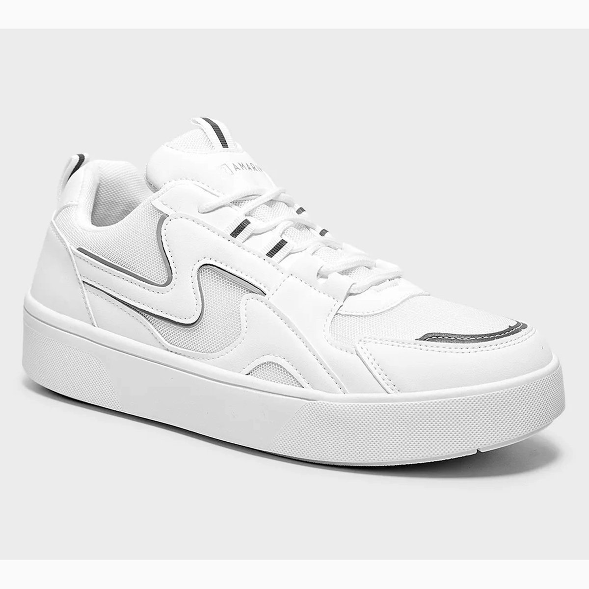 Tenis Ramarim Casual Feminino - Branco e Prata Branco/Prata 2