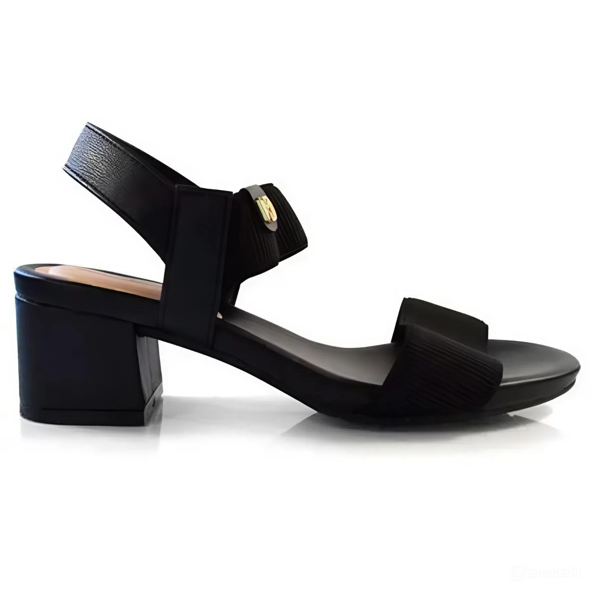 Sandália Modare Tiras De Elástico Ultra Conforto - Preto Preto 2