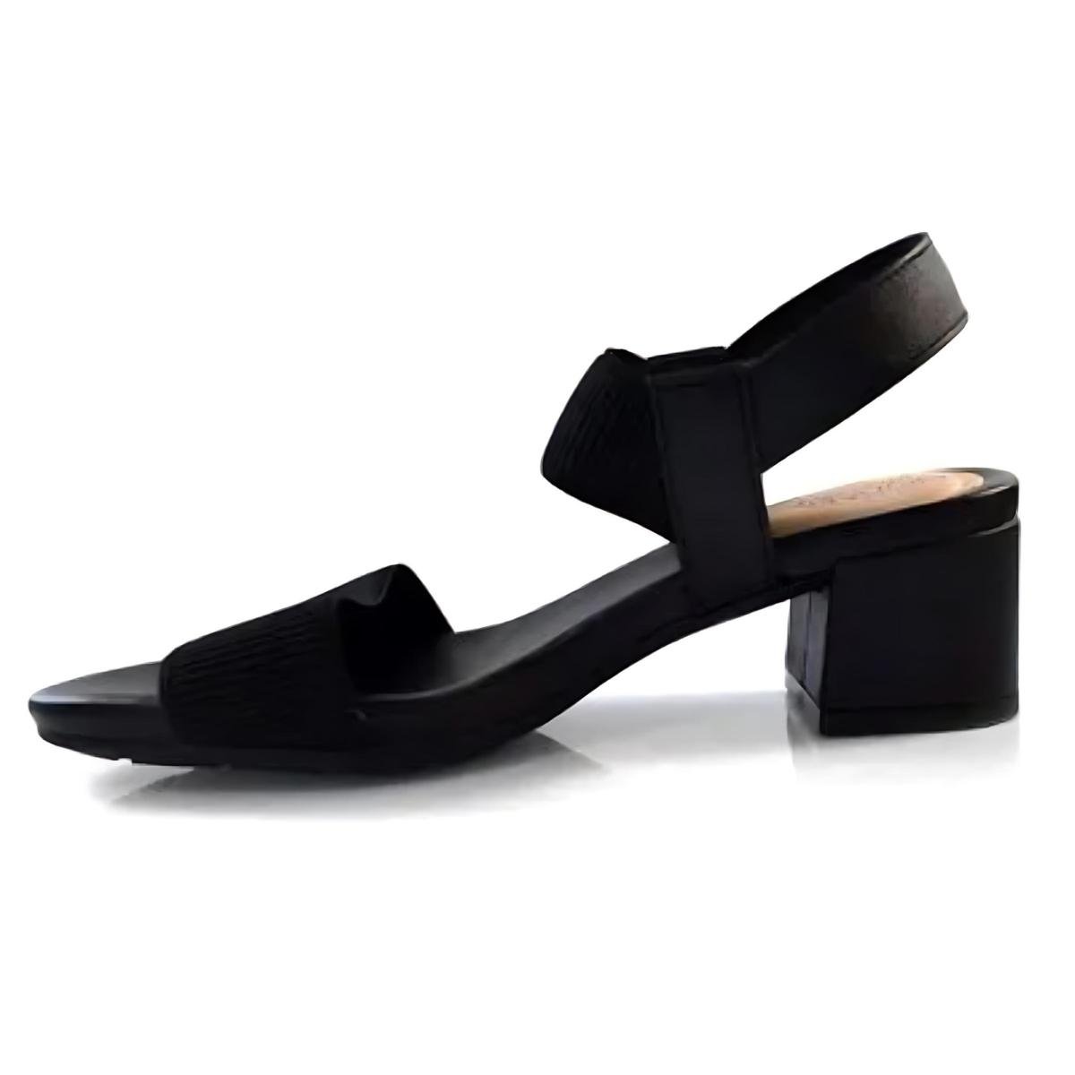 Sandália Modare Tiras De Elástico Ultra Conforto - Preto Preto 3
